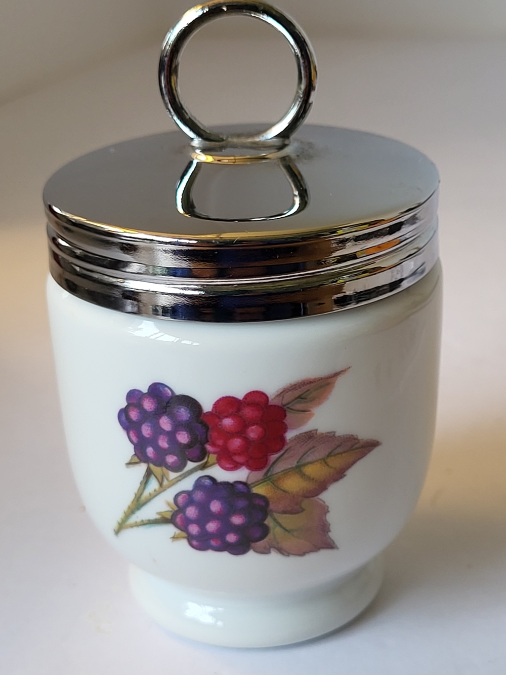 Vintage Royal Worcester Evesham  Porcelain Egg Coddler